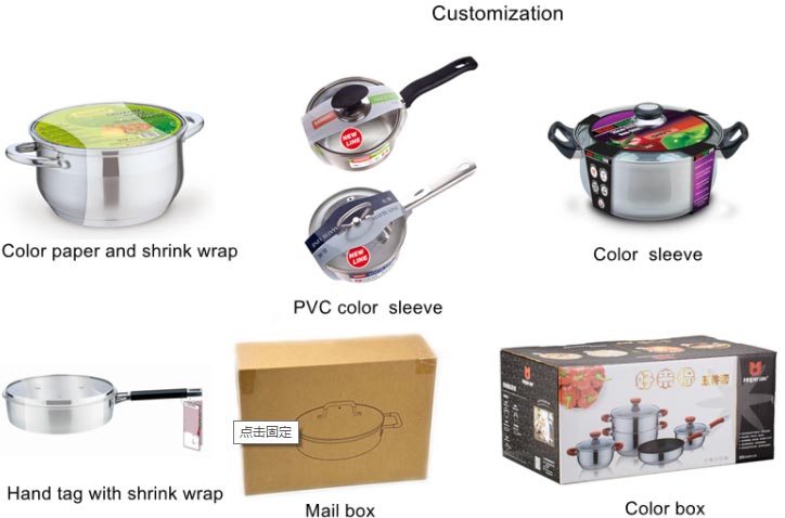 Custom packaging for cookware