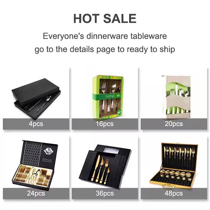 Flatware in use
